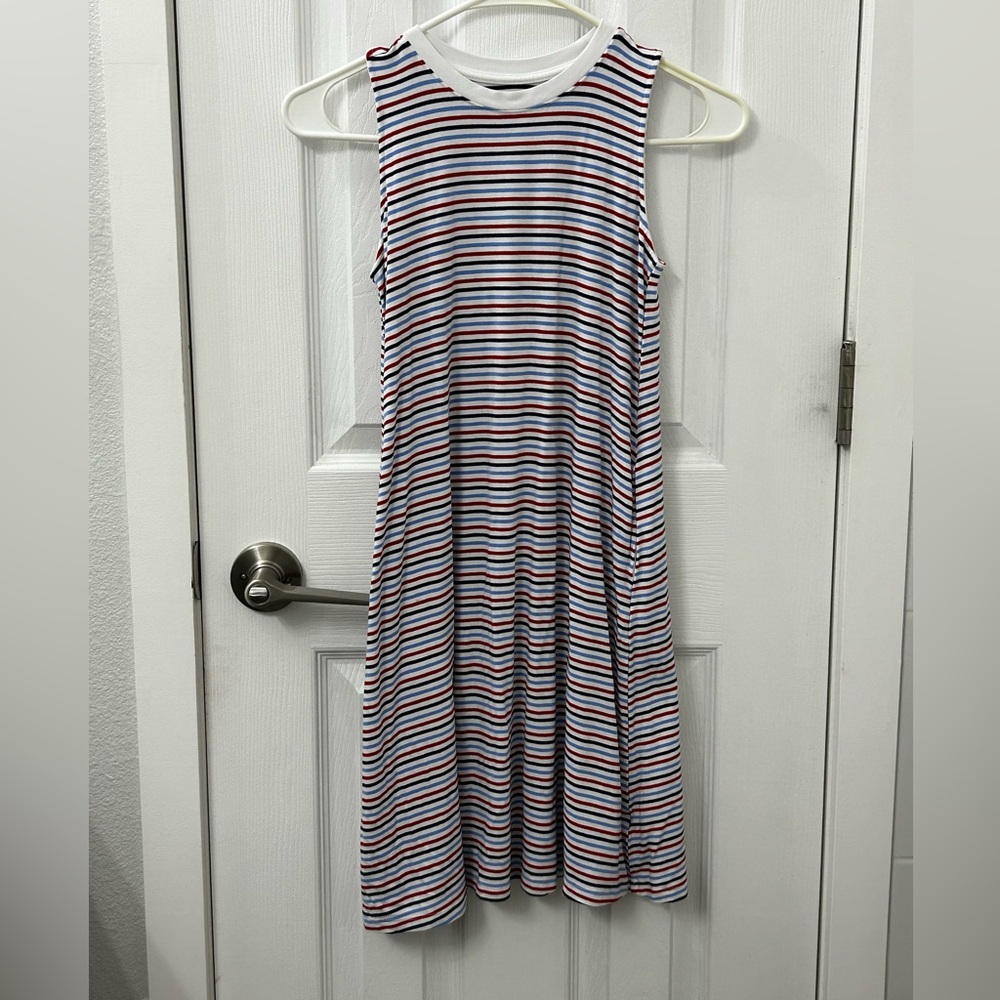 Girl’s Striped Sleeveless Dress